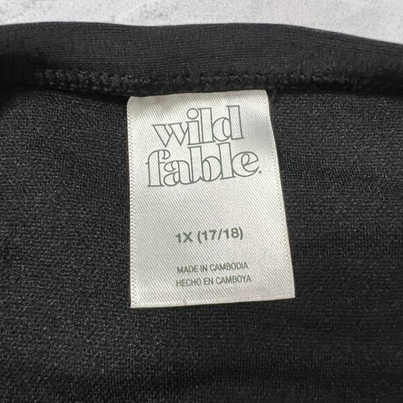 Wild Fable High Waist Cheeky Bikini Bottom Size 1X Black TARGET NWOT - Picture 4 of 6